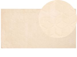 Faux Rabbit Fur Rug 80x150cm Beige