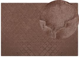 Faux Rabbit Fur Rug 160x230cm Brown