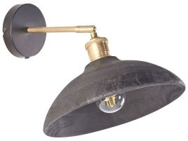 Mango Wood Wall Lamp Black YERALA