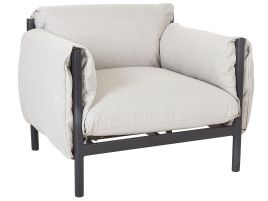 Aluminium Garden Armchair Light Grey ESPERIA