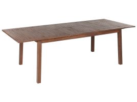 Extending Acacia Garden Table 180/240 x 100 cm Dark Wood CESANA