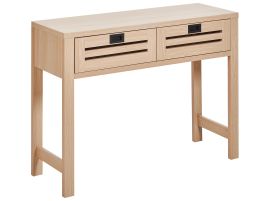 2 Drawer Console Table Light Wood RANDA