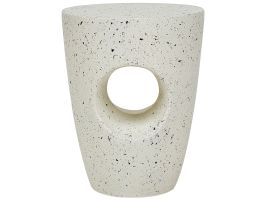 Accent Side Table White Terazzo Effect EDOLO