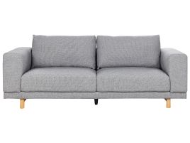 3 Seater Fabric Sofa Grey NIVALA