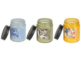 3 Soy Wax Scented Candles Bergamot / Vanilla / Geranium Lavender