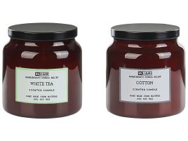 2 Soy Wax Scented Candles White Tea / Cotton