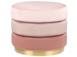 Velvet Pouffe Pink LOUIN