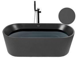 Freestanding Bath 1690 mm x 800 mm Black GOCTA