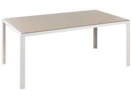 Garden Dining Table 160 x 90 cm Beige CATANIA