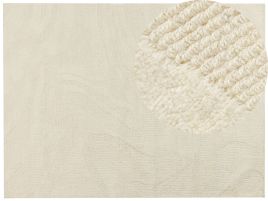 Wool Area Rug 300x400cm Beige
