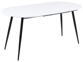 Extending Dining Table 120/160 x 80 cm White STAVERTON