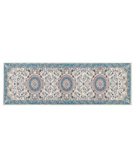 Runner Rug 80x240cm Beige and Blue