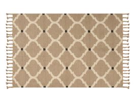 Jute Area Rug 160x230cm Beige