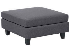 Fabric Ottoman Dark Grey UNSTAD