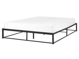Metal EU King Size Bed Black VIRY