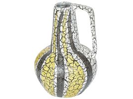 Terracotta Decorative Vase 34 Multicolour White