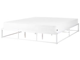 Metal EU Super King Size Bed White VIRY