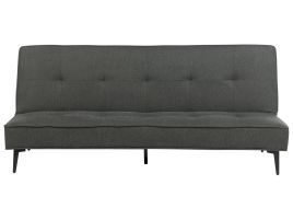 Fabric Sofa Bed Dark Grey ESSVIK