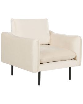 Velvet Armchair Light Beige VINTERBRO