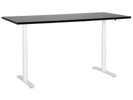 Electric Adjustable Standing Desk 180 x 72 cm Black and White DESTINAS