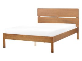 Wooden EU Double Size Bed Light BOISSET