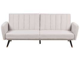 Fabric Sofa Bed Beige VIMMERBY