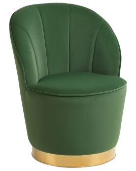 Velvet Armchair Green ALBY