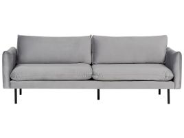 Velvet 3 Seater Sofa Grey VINTERBRO