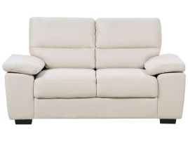 2 Seater Fabric Sofa Light Beige VOGAR