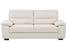 3 Seater Fabric Sofa Light Beige VOGAR