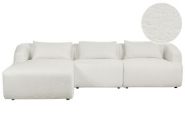 Right Hand Boucle Corner Sofa White SVANSELE