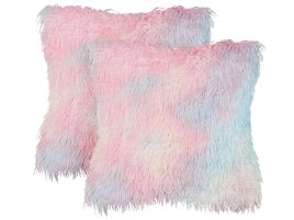 Set of 2 Cushions 45x45cm Multicolour