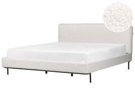 Boucle EU Super King Bed White CORIO