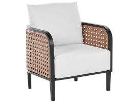 Aluminium Garden Armchair Off-White MONTEFALCO