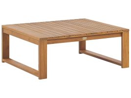 Certified Acacia Wood Garden Coffee Table 90 x 75 cm Light TIMOR II