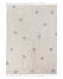 Cotton Kids Rug 140x200cm Beige and Grey