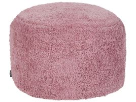 Cotton Pouffe 50 x 35 cm Pink KANDHKOT