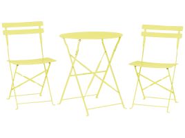 Steel Garden Bistro Set Lime Green FIORI