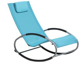 Rocking Sun Lounger Turquoise Blue CAMPO