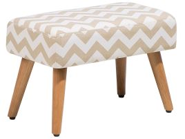 Footstool Fabric Beige TAKOMA