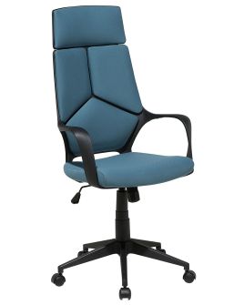 Swivel Office Chair Teal and Black DELIGHT