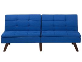 Fabric Sofa Bed Navy Blue RONNE