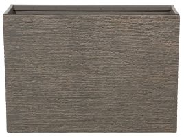 Rectangular Plant Pot 34 x 80 x 56 cm Brown EDESSA