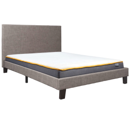 Berlin Upholstered Grey Fabric Bed Frame - Kingsize 5ft