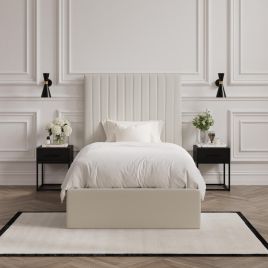 Single Bed - BERI I Ottoman 3ft Bed Milk