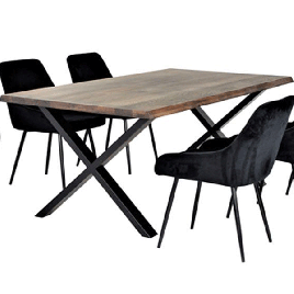 Mariposa Medium Solid Oak Table - Smoke Oil