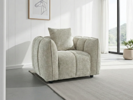 SERINZE Fabric Armchair - Beige