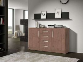 CARNING 2 Door Sideboard with 4 Drawers - Oak Sterling