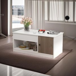 ULVERIS Coffee Table Lift-Top Wooden Centre Table with Storage - Rustic Brown