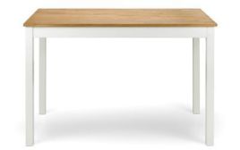 Coxmoor Rectangular Dining Table - Ivory & Oak